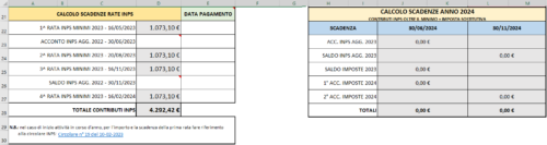 Calcolo Tasse e Inps Forfettario 2024 - immagine 4