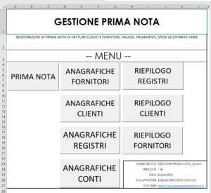 Prima nota Excel: come creare un modello - Excel per tutti